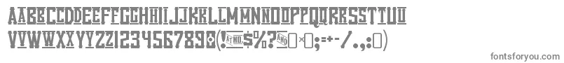 VanillawhaleRegular-fontti – harmaat kirjasimet valkoisella taustalla