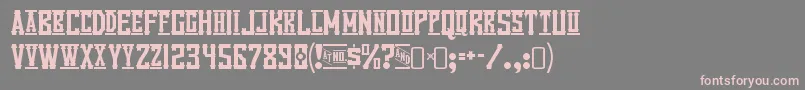 Шрифт VanillawhaleRegular – розовые шрифты на сером фоне