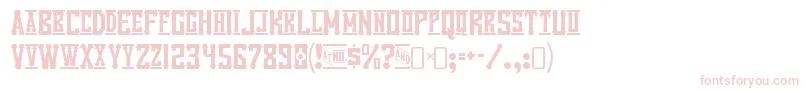 VanillawhaleRegular-fontti – vaaleanpunaiset fontit valkoisella taustalla