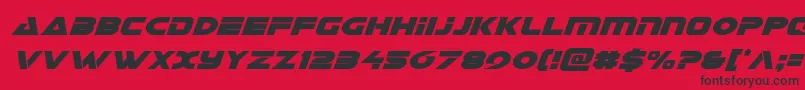 Galantcondital Font – Black Fonts on Red Background
