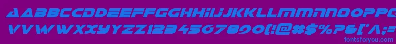 Galantcondital-fontti – siniset fontit violetilla taustalla