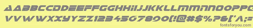 Czcionka Galantcondital – szare czcionki na żółtym tle