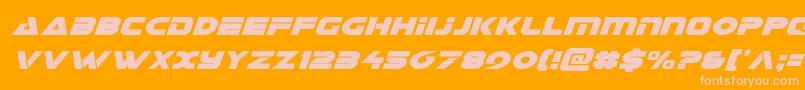 Galantcondital Font – Pink Fonts on Orange Background
