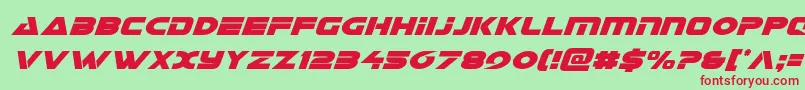 Galantcondital Font – Red Fonts on Green Background