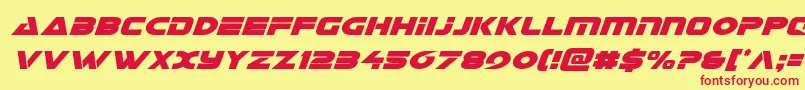 Galantcondital Font – Red Fonts on Yellow Background