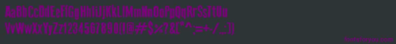 フォントOldPressOriginal – 黒い背景に紫のフォント