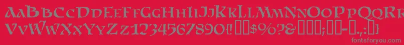 SatansMinions Font – Gray Fonts on Red Background