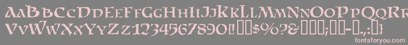 fuente SatansMinions – Fuentes Rosadas Sobre Fondo Gris