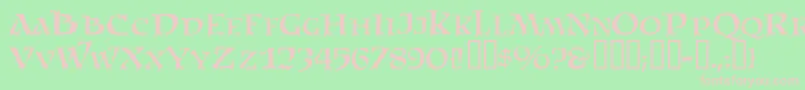 SatansMinions Font – Pink Fonts on Green Background