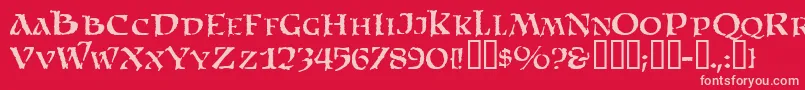 SatansMinions Font – Pink Fonts on Red Background