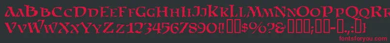 SatansMinions Font – Red Fonts on Black Background