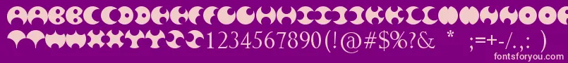 HappyRoxy Font – Pink Fonts on Purple Background