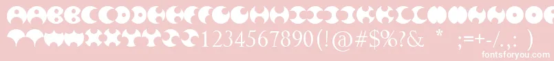 HappyRoxy Font – White Fonts on Pink Background