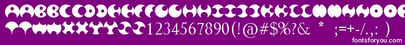 HappyRoxy Font – White Fonts on Purple Background