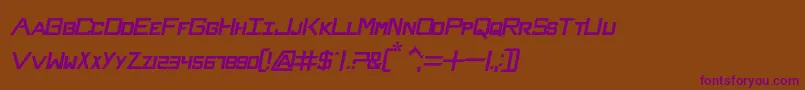 NhlSabres Font – Purple Fonts on Brown Background