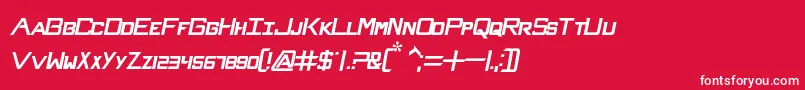 NhlSabres Font – White Fonts on Red Background