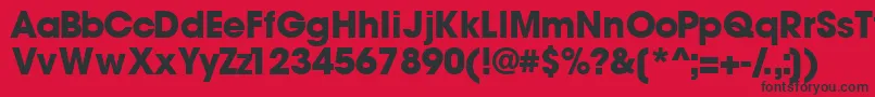 Trendexblackssk Font – Black Fonts on Red Background