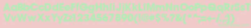 Trendexblackssk Font – Green Fonts on Pink Background