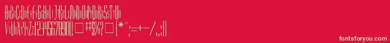 Madrid Font – Green Fonts on Red Background