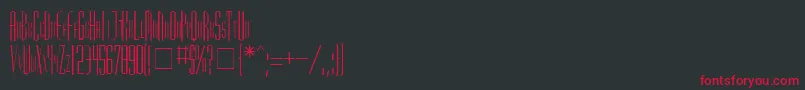 Madrid Font – Red Fonts on Black Background
