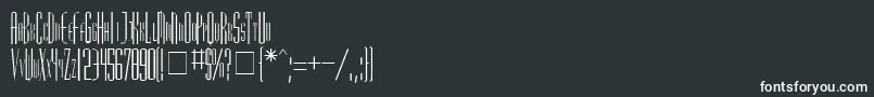Madrid Font – White Fonts on Black Background