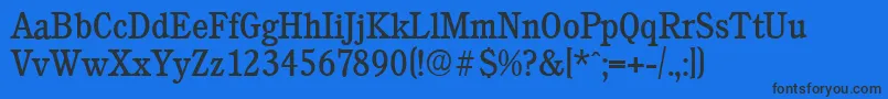 CalgaryserialRegular Font – Black Fonts on Blue Background