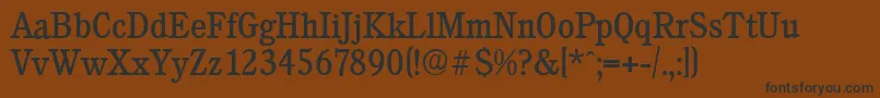 CalgaryserialRegular Font – Black Fonts on Brown Background