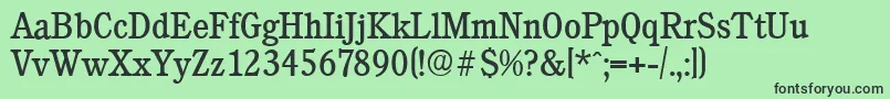 CalgaryserialRegular Font – Black Fonts on Green Background