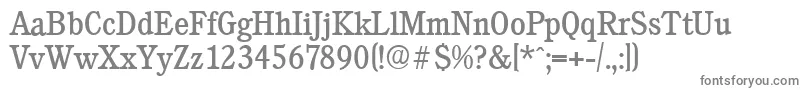 CalgaryserialRegular Font – Gray Fonts on White Background