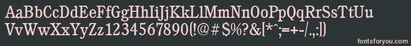 CalgaryserialRegular Font – Pink Fonts on Black Background