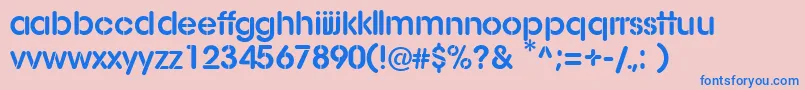 More about AgStencil Font AgStencil Font – Blue Fonts on Pink Background