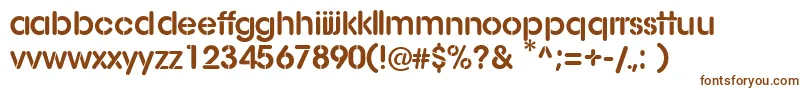 More about AgStencil Font AgStencil Font – Brown Fonts on White Background