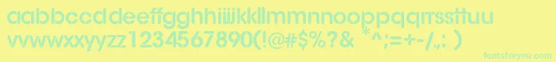 More about AgStencil Font AgStencil Font – Green Fonts on Yellow Background