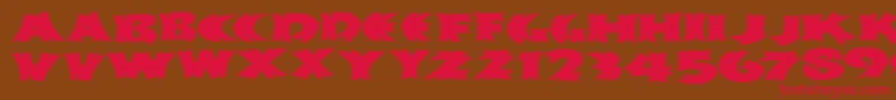 Klitschkotiqua Font – Red Fonts on Brown Background