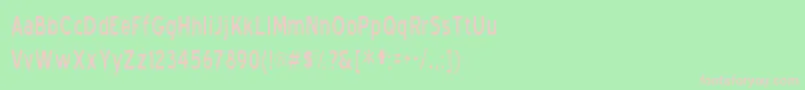 BlueHighwayCondensedRegular Font – Pink Fonts on Green Background
