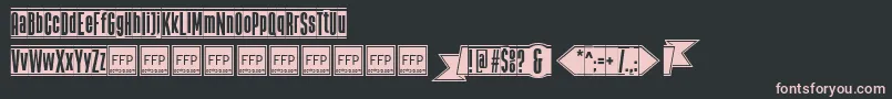 TheBlackBoxFfp Font – Pink Fonts on Black Background