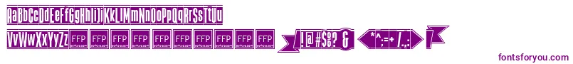 TheBlackBoxFfp Font – Purple Fonts on White Background