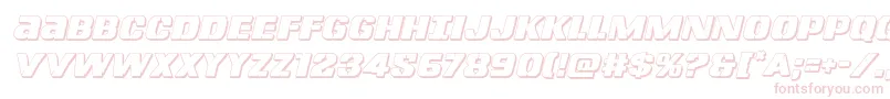 Lefthandluke3Dital Font – Pink Fonts on White Background