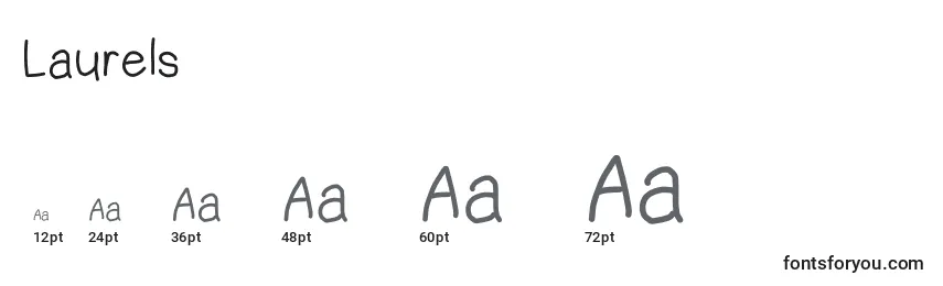 Laurels Font Sizes