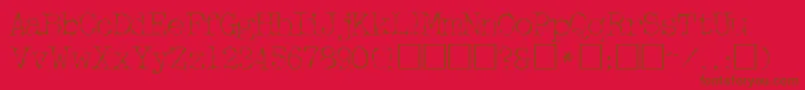 FifthcopysskRegular Font – Brown Fonts on Red Background