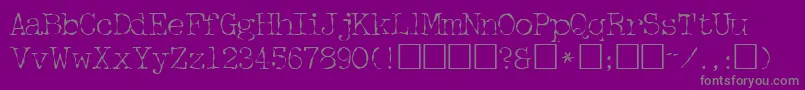 Шрифт FifthcopysskRegular – серые шрифты на фиолетовом фоне