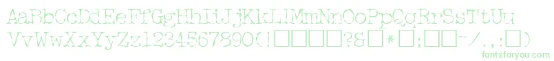 FifthcopysskRegular Font – Green Fonts on White Background