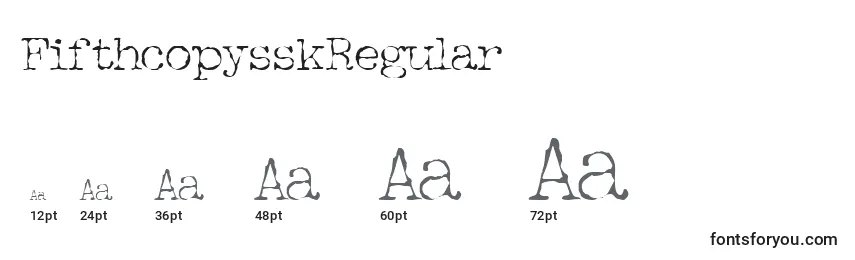 FifthcopysskRegular Font Sizes