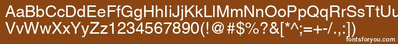 AghlvN Font – White Fonts on Brown Background