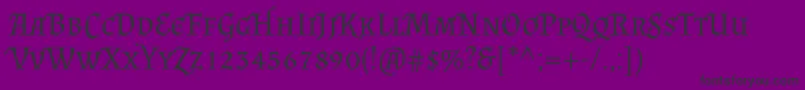 AlmendrascRegular Font – Black Fonts on Purple Background