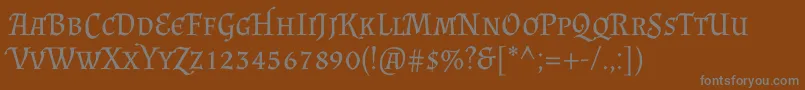 More about AlmendrascRegular Font AlmendrascRegular Font – Gray Fonts on Brown Background