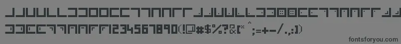 フォントXenois – 黒い文字の灰色の背景