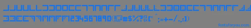 Xenois-Schriftart – Blaue Schriften auf grauem Hintergrund