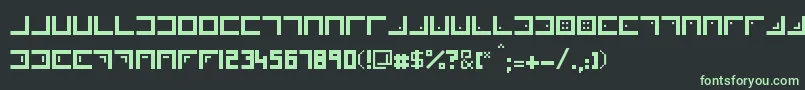 Xenois Font – Green Fonts on Black Background