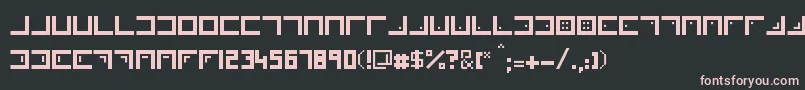 Xenois Font – Pink Fonts on Black Background